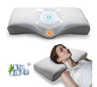 CloudNook Memory Foam Pillow for All Sleepers, Orthopedic Neck Support Pillow for Neck and Shoulder Pain Relief (Grey)