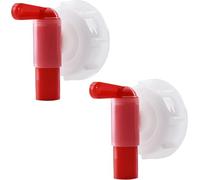 Cloudpower 2Pcs DN61 Plastic Tap Faucet Dispenser for 15-60L Tanks, 61mm Drum Tap Connector Water Container with Tap for DN61 Threads Plant Watering System Irrigation Equipment