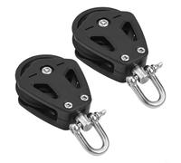 Cloudpower Marine Pulley Block, Heavy Duty Nylon Pulley Block Single Roller Shell Blocks Max Load 460kg for 10mm Line Products Pulling and Lifting Pulley Wheels