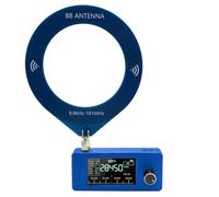 Cloudpower SI4732 Pocket Radio, 0.5-108 MHz Portable Receiver 1.9 Inch IPS Colour Display AM FM LSB USB, 800 mAh Battery Small Radio for Home or Travel (Blue-Loop Antenna)