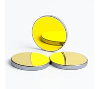 Cloudray Laser Si Reflective Lens Gold Plated Mirror 25mm for CO2 Laser Engraving & Cutting, 3PCS