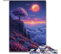 Clouds And Flowers in The Mountains 1000 Piece Jigsaw Puzzle for Adults Teens, Stress Reliever Staycation Kill Time Enhance Love between Couples (26x38cm)
