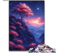 Clouds And Flowers in The Mountains Puzzles for Adults Teens 1000pc Puzzle, for Age 14+ Home Art Decor Family Games Christmas Birthday Gifts (26x38cm)
