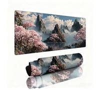Clouds And Fog Mouse Pad Large 600x300x3mm Desk Mat Mountain Gaming Mouse Pad Table Protector Non-Slip Rubber Base for Stable Grip on Smooth Surfaces Wear-Resistant Mousepad for Laptop, PC W1-839