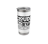 Clouds and Jesus Meteorologist Weather Forecaster Stainless Steel Insulated Tumbler