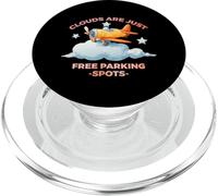 Clouds are just free parking spots PopSockets PopGrip for MagSafe