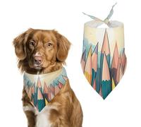 Clouds Dog Bandana Triangle Dog Scarf Washable Polyester Dog Bibs Cute Pet Bandana for Medium Large Dogs Puppy and Cats