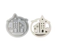 Clouds House Hanging Ornament Molds Rings Sweet Home Silicone Plaster Decorations Craft Supplies Silicone Rings Sweet Wall Hanging Resin Ornament Moulds
