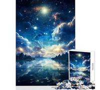 Clouds in Starry Sky 1000 Adult Pieces Jigsaw Puzzle Birthday Gifts Birthday Present Educational Toy for And from 14 Years And over (38x52cm)