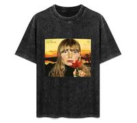 Clouds Joni Mitchell Unisex T-Shirt Printed Tee Graphic Top Men Black Shirt S