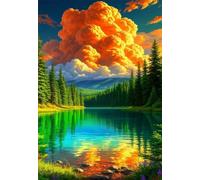 Clouds Jungle River 2000 Piece Jigsaw Puzzles for Adults, Challenging and Brainteasing, Difficult Puzzles, Puzzle 2000 Pieces