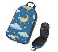 Clouds Moon Star Pattern Pattern Kitchenware Storage Bag for Picnic, Waterproof Portable Cookware Organizer