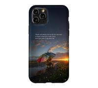 Clouds on the Evening Sky - Art depicting Gentle and Hope on a rainy day Case for iPhone 11 Pro