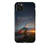 Clouds on the Evening Sky - Art depicting Gentle and Hope on a rainy day Case for iPhone 11 Pro Max