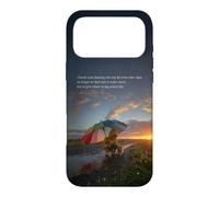 Clouds on the Evening Sky - Art depicting Gentle and Hope on a rainy day Case for iPhone 17 Pro Max
