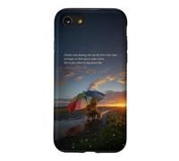 Clouds on the Evening Sky - Art depicting Gentle and Hope on a rainy day Case for iPhone SE (2020) / 7/8