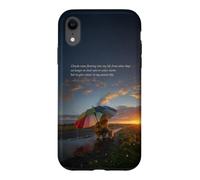 Clouds on the Evening Sky - Art depicting Gentle and Hope on a rainy day Case for iPhone XR