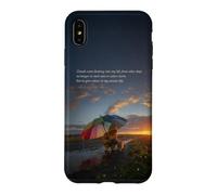 Clouds on the Evening Sky - Art depicting Gentle and Hope on a rainy day Case for iPhone XS Max