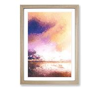 Clouds Over Alabama Framed Print | A2 Oak Framed Wall Art | Ready to Hang | Modern Landscape Picture | Living Room Bedroom Lounge Office