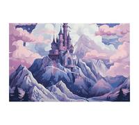 Clouds Over The Castle Floor Mat Modern Non-Slip Rug Front Door Mat Indoor Entryway Rug Outdoor Absorbent Kitchen Rugs for Home Entrance Floor Easy Clean 23.6"x 15.7"