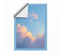 Cloudscape at Golden Hour Minimalist Unframed Wall Art Print A3 (42×29.7cm), Wall Decor for Living Room, Bedroom, Office & Home, Art Gift