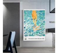 CloudShang David Hockney Art Prints Swimming pool diving splash Poster David Hockney Wall Art Terrace Vintage Poster Abstract Artwork Living Room Bedroom Decor K06067