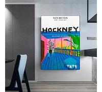 CloudShang David Hockney Art Prints Swimming Pool Diving Splash Poster Wall Terrace Vintage Abstract Artwork Living Room Bedroom Decor K06172 50x70cm Unframed