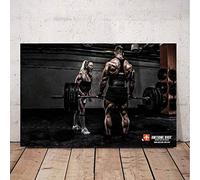 CloudShang Sexy man woman Bodybuilding Poster Workout Home Gym Decor Motivational Wall Art Fitness Canvas Large D18325
