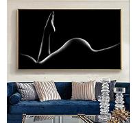 CloudShang Sexy Nice buttocks Poster Body Nude Women Wall Art Poster Modern Portrait Black Poster Minimalist Canvas Painting Living Room Bedroom wall Decor F03186