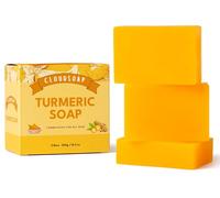 Cloudsoap Turmeric Soap: Gentle and Moisturising Exfoliator for Dry, Itchy, with Eczema and Sensitive Skin - Turmeric Soap for Dark Spots - Natural Cleansing for the Whole