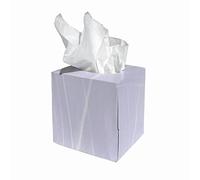 CLOUDSOFT Professional Facial Cube Tissue 2 Ply Boxed Tissues, 24 Tissue Boxes x 70 White Facial Tissues (1,680 Sheets),Made in The UK and distributed by Vinn Dunn Ltd. in Kent.