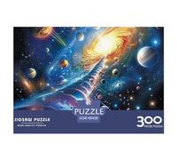 cloudssstore Cosmic Planets Adults Fun 300 Piece Jigsaw Puzzles Home Decoration Stress Relief Toy Toy Intellectual Game Education Game Challenge Educational 300pcs (40x28cm)