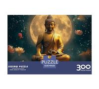 cloudssstore The Buddha for Adults Fun 300 Pieces Anime Thickened wooden Jigsaw Puzzle Stress Relief Education Game Home Decoration Toy Intellectual Game Relaxation and Intelligence 300pcs (40x28cm)