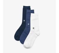 Cloudsteppers 3 Pack Crew Socks Size 6-11 Blue Combi