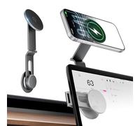CloudValley 15W Charging Phone Mount for Tesla Model 3/Y, 360° Rotatable Magnetic Car Metal Holder, 【Foldable & Extendable Hidden Design】 Tesla Screen Stand for 3/Y/Juniper/Cybertruck Accessories
