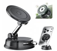 CloudValley 2-in-1 Car Aroma Magnetic Phone Holder, Ultra-Suction Cup Mount Design for MagSafe iPhone 17/16/15/14/13 [Fragrance Diffuser & Foldable Stand], 360° Adjustable for Car Dashboard/Windshield