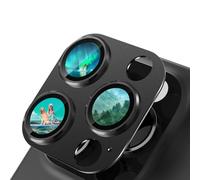 CloudValley for iPhone 16 Pro/iPhone 16 Pro Max Camera Lens Protector, [AR+AF 98% Transmittance] [Full Coverage] Ultra-HD Tempered Glass Cover, Metal Lens Screen Protective,Black Titanium