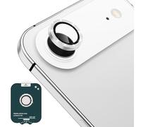 CloudValley for iPhone 17 Air Camera Lens Protector Bling, 【Glitter Decoration】 Ultra-HD Tempered Glass Cover, Metal Lens Screen Protective Ring Accessories, Easy Installation, Glitter Silver