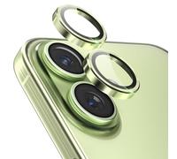 CloudValley for iPhone 17 Camera Lens Protector, [1 Second Installaion] Ultra-HD Tempered Glass Cover, [Case-Friendly] Metal Lens Screen Protective Ring, Sage