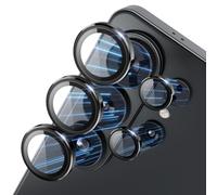 CloudValley for Samsung Galaxy S26 Ultra Camera Lens Protector, 9H Tempered Glass + Aluminum Alloy Lens Protective Ring Ultra-HD Tempered Glass Cover, Black