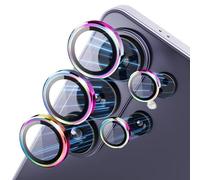CloudValley for Samsung Galaxy S26 Ultra Camera Lens Protector, 9H Tempered Glass + Aluminum Alloy Lens Protective Ring Ultra-HD Tempered Glass Cover, Colorful