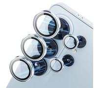 CloudValley for Samsung Galaxy S26 Ultra Camera Lens Protector, 9H Tempered Glass + Aluminum Alloy Lens Protective Ring Ultra-HD Tempered Glass Cover, Blue