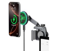 CloudValley Qi2 15W Wireless Charger Phone Mount for Tesla Model Y/3, 【Extendable Metal Holder】Compatible with MagSafe iPhone, Strong Magnetic Adjustable Car Holder for Tesla Model 3/Y/S/X/Cybertruck