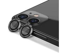 CloudValley Rear Camera Protector Compatible with iPhone 12/12 Mini/11, [Aluminium Alloy], Full Coverage & 9H Hardness Protective Film Camera Lens, Black
