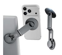 CloudValley Tesla Model 3/Y Phone Mount, Magnetic Car Metal Holder with Strong Magnet Power,【Foldable & Extendable Hidden Design】Tesla Screen Stand for 3/Y/S/X/Cybertruck, Designed for MagSafe iPhone