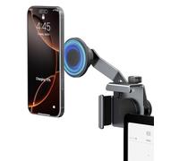 CloudValley Upgrade Phone Mount Car Holder for Tesla Model Y/3,【Extendable Metal Holder】 Design for MagSafe Car Accessories for iPhone, Magnetic Mobile Phone Holders, Strong Magnet for 3/Y/S/X,Black