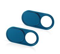 CloudValley Webcam Cover, 0.6 mm Ultra-Thin Metal Camera Cover for Laptop, MacBook Pro/Air, Mac, PC, iPad, Tablet, Webcam Cover 2 pcs Blue