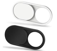 CloudValley Webcam Cover Slide, Black & White, 2-Pack