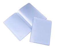 CloudWei SmartSelect 2 Pack Transparent Plastic Wallet Inserts for Credit Cards, Durable PVC Cardholder for ID, Membership & Credit Cards(10Pages 20 Slots & 10 Pages 10 Slots, 9.5 X 6.5 cm)