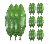 CloudWei SmartSelect 40 Pcs Realistic Elegant Silk Lily Leaves, Artificial Banana Leaves Fake Desk Plant For DIY Wedding Bouquets, Home Decor(14x4.5cm)